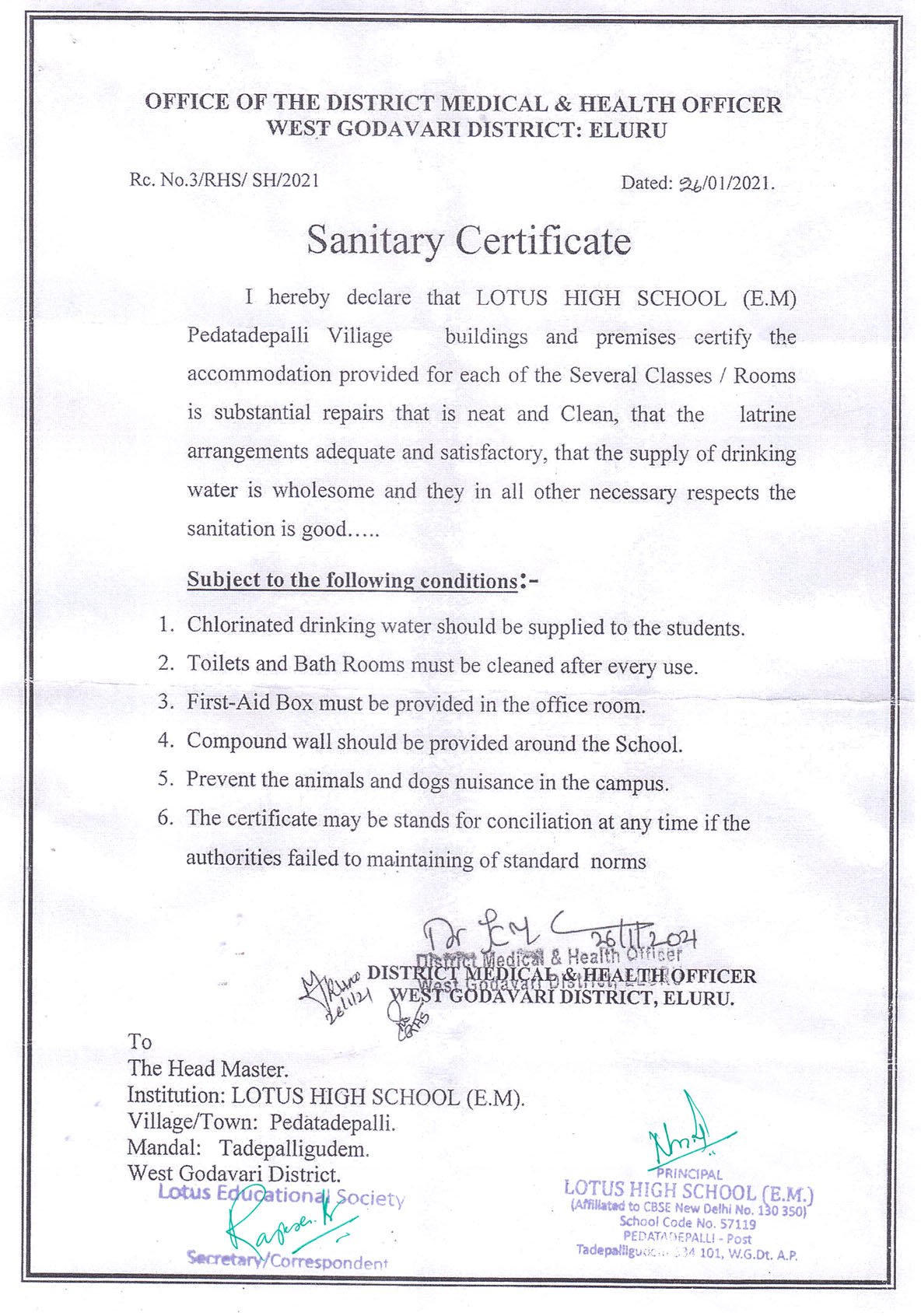 sanitary-certificate